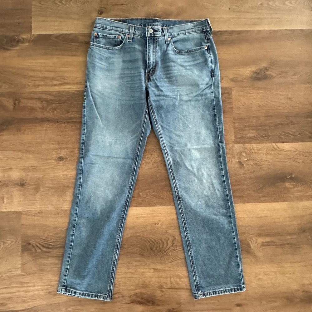 Men’s Levi' Strauss 541 Light Blue Straight Leg Blue Denim Jeans Size 34 x 34